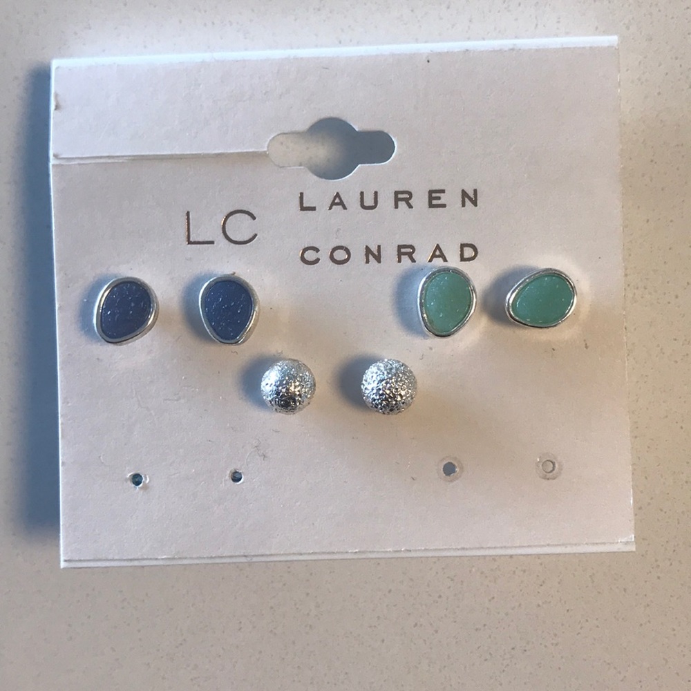 LC Lauren Conrad 3 Sets of Earrings